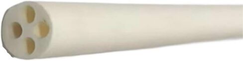 Ceramic Insulating Rod, 4 Hole Alumina Ceramic Tube, Abrasion High-Alumina , Thermocouple Temperature Sensor Protective 1pc(200X4.5X1.2MM) in Saudi Arabia