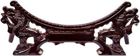Healifty Wooden Plate Display Stand: Chinese Dragon Chinese Plate Holder for Decorative Display Multi-Functional Easel Stand Ornament for Wall and Home Tabletop Decor in Saudi Arabia