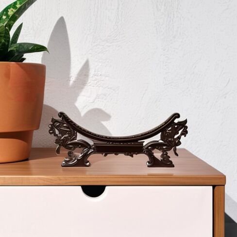 Healifty Wooden Plate Display Stand: Chinese Dragon Chinese Plate Holder for Decorative Display Multi-Functional Easel Stand Ornament for Wall and Home Tabletop Decor in Saudi Arabia