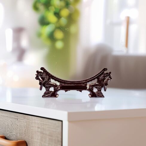Healifty Wooden Plate Display Stand: Chinese Dragon Chinese Plate Holder for Decorative Display Multi-Functional Easel Stand Ornament for Wall and Home Tabletop Decor in Saudi Arabia