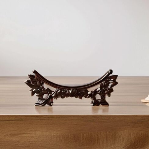 Healifty Wooden Plate Display Stand: Chinese Dragon Chinese Plate Holder for Decorative Display Multi-Functional Easel Stand Ornament for Wall and Home Tabletop Decor in Saudi Arabia