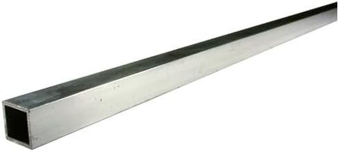 6063 Aluminum Square Tube, 1 Inch Outside Square x 6 Foot 72 Inch Long - 1/8" Thick - 6063-T5 Aluminum Square Tubing, Mill Finish in Kuwait