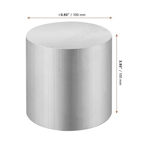 LEXININ 4 x 4 Inch Diameter Aluminum Round Rod, Solid Metal Bar Stock for Industrial, DIY Craft, Lathe, Handicraft in Saudi Arabia