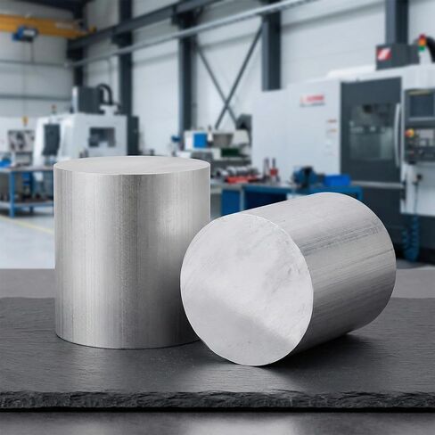 LEXININ 4 x 4 Inch Diameter Aluminum Round Rod, Solid Metal Bar Stock for Industrial, DIY Craft, Lathe, Handicraft in Saudi Arabia