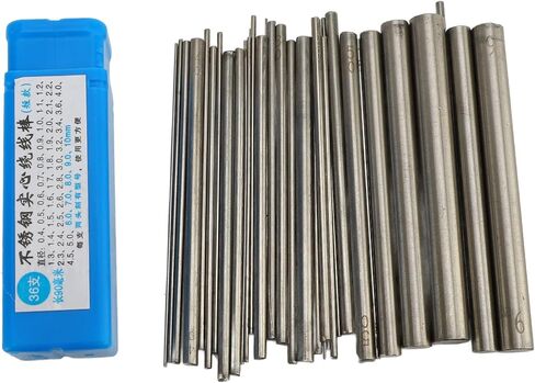 مجموعة قضبان تغليف الأسلاك المصنوعة من الفولاذ المقاوم للصدأ من SUNGOOYUE لصنع المجوهرات مع صندوق تخزين، وقضبان معدنية متينة للحرف اليدوية والمشروعات اليدوية in Kuwait