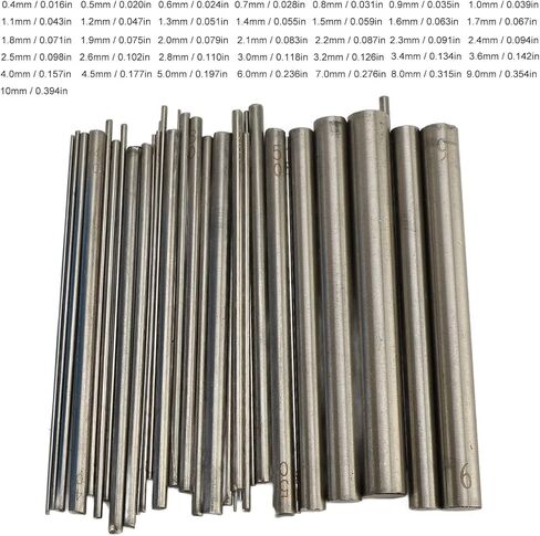 مجموعة قضبان تغليف الأسلاك المصنوعة من الفولاذ المقاوم للصدأ من SUNGOOYUE لصنع المجوهرات مع صندوق تخزين، وقضبان معدنية متينة للحرف اليدوية والمشروعات اليدوية in Kuwait