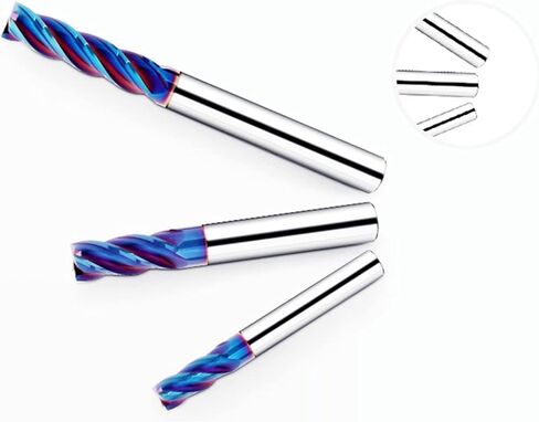 Milling Bits CNC - HRC 65° End Mill Corner Round R0.5 R1.0 Tungsten Steel Cutter 4 Flutes Tools 4mm-12mm Lathe Cutting(R1.0xd8.0xD8xL60) in Kuwait