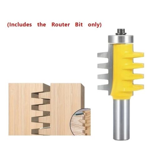 3 قطعة/المجموعة/مجموعة قاطع إزميل لأعمال النجارة، لقمة توجيه عرقوب 1/2 بوصة لنجارة لوح الأرضية الرقائقي in Kuwait