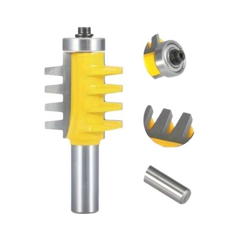 3 قطعة/المجموعة/مجموعة قاطع إزميل لأعمال النجارة، لقمة توجيه عرقوب 1/2 بوصة لنجارة لوح الأرضية الرقائقي in Kuwait