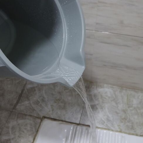 3.5 Gallon Commercial Cleaning Plastic Buckets with Handles, Gray Industrial Round Utility Pail, 4-Pack in Kuwait