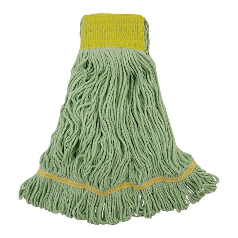 Boardwalk BWK1200LCT EcoMop Recycled Fiber Looped-End Mop Heads - Large, Green (12/Carton) in Saudi Arabia
