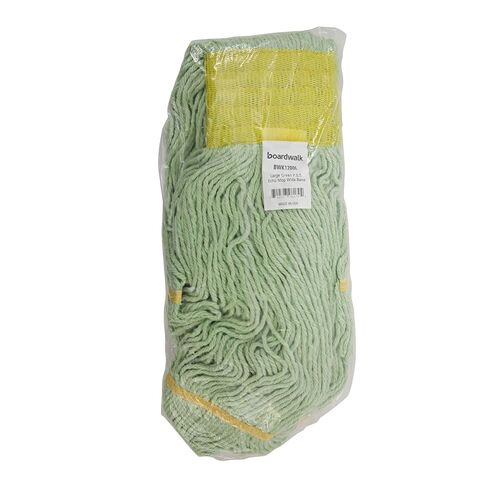 Boardwalk BWK1200LCT EcoMop Recycled Fiber Looped-End Mop Heads - Large, Green (12/Carton) in Saudi Arabia