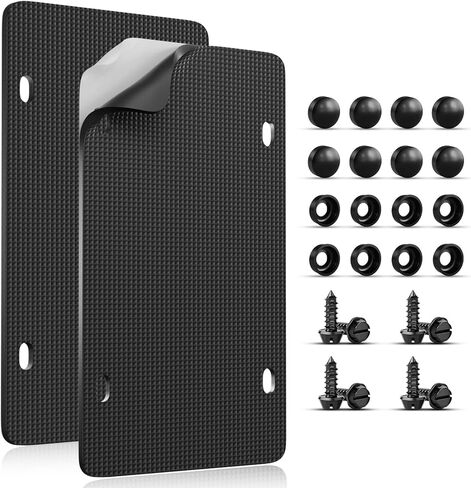 4mm EVA Foam License Plate Anti-Rattle Pads, Noise Reduction & Paint Protection Self-Adhesive Car Plate Cushion Pad, Universal Fit for Car Truck SUV in Saudi Arabia