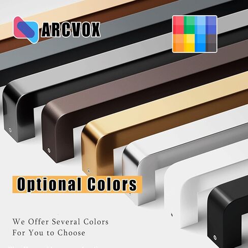 Square Glass Door Handle Back to Back, Door Pulls for Commercial/Home Use, Brushed Stainless Steel Door Hardware, Double Sided Sliding Barn Doors (Color : Black, Size : 52.5cm(20 5/8")) in Saudi Arabia