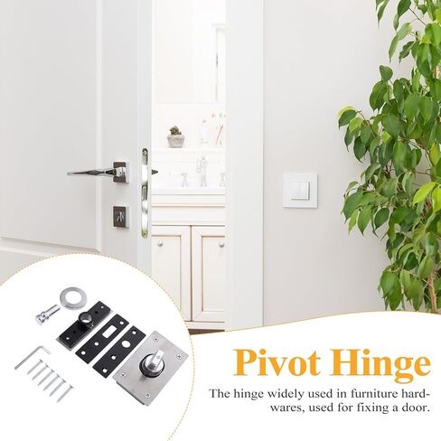 BESTYASH Stainless Steel Pivot Hinge 360 Degree Revolving Door Shaft Heavy Duty Wood Door Hinge for Industrial and Cabinet Use in Kuwait