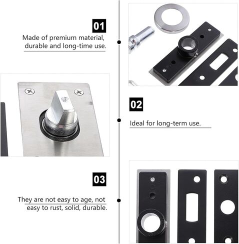 LIFKOME Durable Metal Full Rotation Door Pivot Hinge for Wood Doors Suitable for Heavy-Duty Use in Saudi Arabia