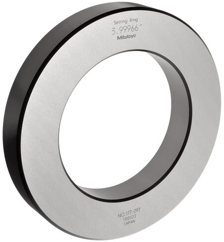 Mitutoyo 177-297 Setting Ring, 4" Size, 0.98" Width, 6.3" Outside Diameter, +/-0.00008" Accuracy in Saudi Arabia