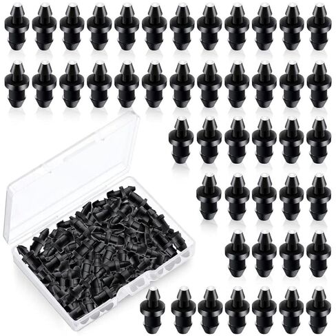 Honoson 100 Pieces Drip Irrigation Goof Plugs 1/4 Inch with Barbed End Caps Hose Tubing Hole Fittings, Dripline Pressure Plug Connectors for Home Sprinkler Garden Lawn Pipe System Parts Supplies in Saudi Arabia