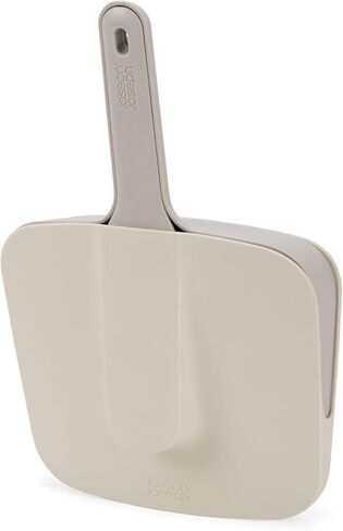 Joseph Joseph CleanTech Wall-Mounted, Adjustable Long Handle Broom Sweeper with Dust-Shield Storage, Indoor Sweeping Floor Brush with Soft Bristles in Kuwait