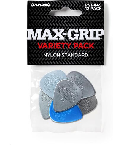 حزمة متنوعة من النايلون القياسي من Jim Dunlop Max-Grip® - 12 عبوة in Saudi Arabia