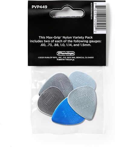 حزمة متنوعة من النايلون القياسي من Jim Dunlop Max-Grip® - 12 عبوة in Saudi Arabia
