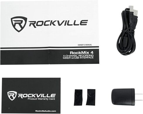Rockville RockMix 4 USB Computer Recording Interface/EQ 4-Channel Pro Mixer in Saudi Arabia
