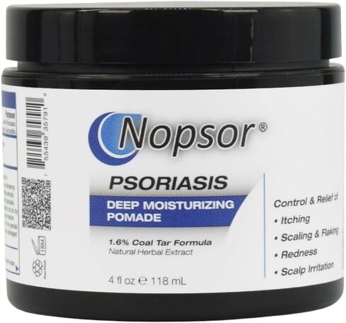 Psoriasis DEEP MOISTURIZING Pomade (Cream) - 4 Oz -1.6% Coal Tar Calms Skin While Softening Scales and plaques - Salicylic Acid exfoliates Skin in Saudi Arabia