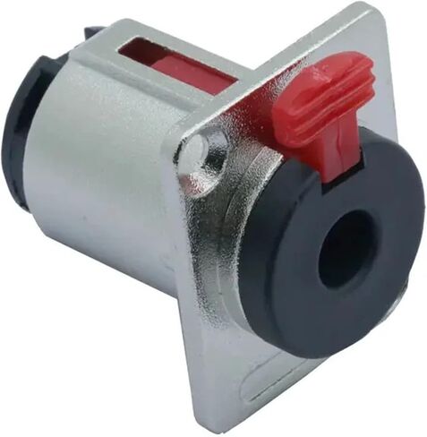 6.35mm Jack Panel Mount TRS 1/4 Inch Female Socket Audio Cable Connector Terminal(Silver) in Kuwait