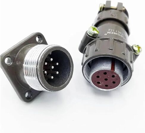 P20 series connectors 2.3.4.5.7 pin 20mm plug and socket P20K2Q P20J2Q female male(P20J2Q 2Pin) in Saudi Arabia