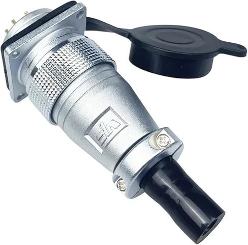 PLS24 plug and socket P24 6pin 10pin 12pins 19P male and female square flange connector(P24-12P male female) in Kuwait