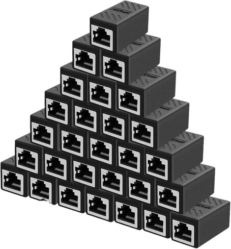 5/10/20/30 pcs RJ45 couplers for Cat7/Cat6/Cat5e/Cat5 cable extension connectors(30PCS) in Saudi Arabia