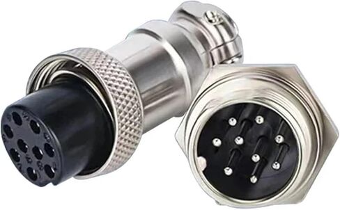 GX12/16/20 connector 2-15 pin male and female plug socket(GX16 Fixed,5SETS MALE FEMALE_4P) in Kuwait