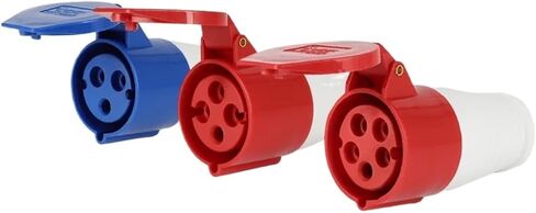 16A/32A 3/4/5 pin IP44 electrical connection wall mount connector socket plug(Plug,16A_4PIN) in Kuwait