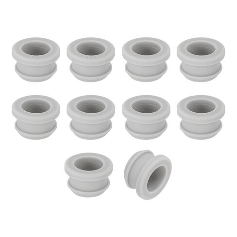 uxcell 12Pcs Rubber Grommets 17mm Drill Hole, 13mm ID Hole Top Hat Grommet Silicone Rubber Hole Plug Gasket Wires Protection for Wiring Automotive, Gray in Saudi Arabia