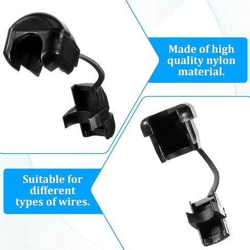 40 PCS Strain Relief Cord Connector, Power Cord Strain Relief Round, 6N-4 4N-4 Nylon Insulation Cable Bush Grommet, Electric Cable Protection Cord Buckle for Electrified Railways Power Network Wire in Saudi Arabia