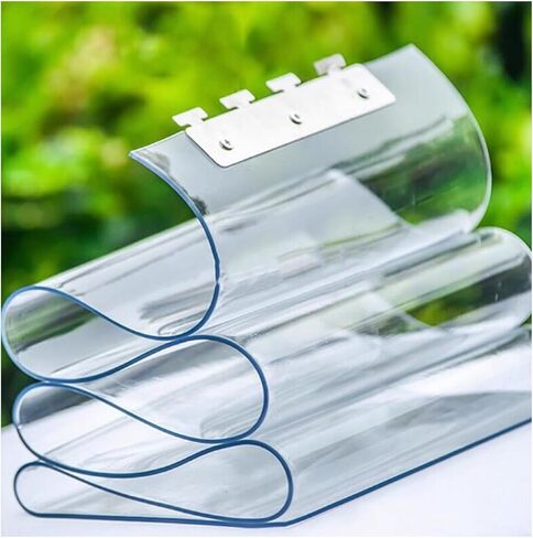 ستارة باب ناعمة من مادة PVC، باب شريطي من الفينيل، شرائط بديلة من البلاستيك الشفاف للمجمدات، الاستخدام الشتوي والتجاري، غطاء باب المستودع، مقاس W165xH210cm/64.96x82.68in in Kuwait