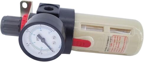 فلتر هواء هوائي + منظم ضغط BFR2000/3000/4000 1/4 3/8 1/2 بوصة مع فلتر تصريف يدوي بمقياس (عنصر بلاستيكي، 3/8 بوصة) in Kuwait