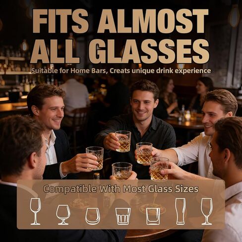 طقم مدخن الويسكي مع شعلة، مصفاة مدخن الكوكتيل للمشروبات القديمة، هدايا عيد ميلاد للرجال، له، هدايا الانتقال إلى المنزل، هدية للزوج، الأب، الصديق، 6 رقائق خشبية، بدون البيوتان in Kuwait