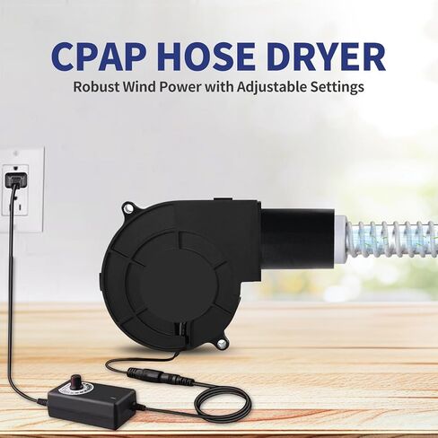 CPAP Hose Dryer Cleaning Kit: Fast-Drying Silent Blower Fan Cleaner for Resmed Airsense 10/11 Heated Tubing, for Universal 22mm CPAP Hose Tubes Cleaning Supplies in Saudi Arabia