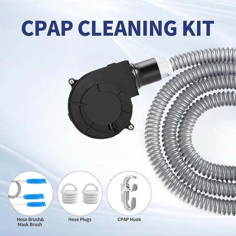 CPAP Hose Dryer Cleaning Kit: Fast-Drying Silent Blower Fan Cleaner for Resmed Airsense 10/11 Heated Tubing, for Universal 22mm CPAP Hose Tubes Cleaning Supplies in Saudi Arabia
