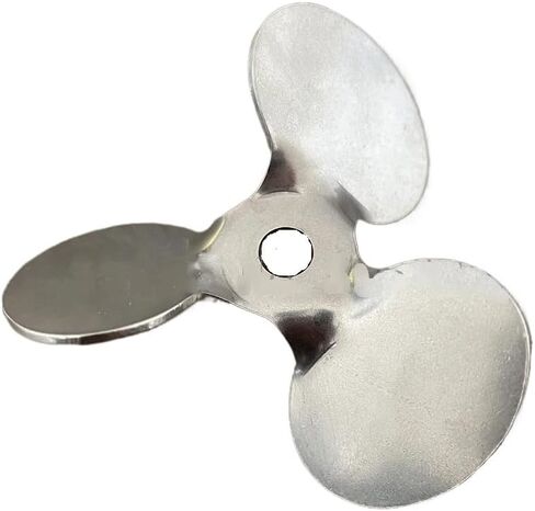 1 قطعة 304 الفولاذ المقاوم للصدأ الدورية DIA 4 سم إلى 12 سم 3 شفرات المروحة، مواد الضغط للأسفل، لمعدات خلاط المختبر (60 مم) in Kuwait