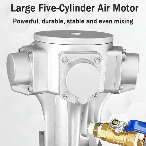 محرض الهواء IBC، خلاط طلاء هوائي، مروحة قابلة للطي، خلاط دعامة، أداة خلط آلة تحريك الطلاء، 265 جالون - in Kuwait