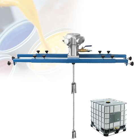 محرض هواء IBC، محرض هواء IBC سعة 265 جالون، مع مروحة قابلة للطي، أداة خلط آلة تحريك الطلاء، 1 حصان للزوجة 1000-10000CP، لخلط الطلاء الصناعي in Kuwait