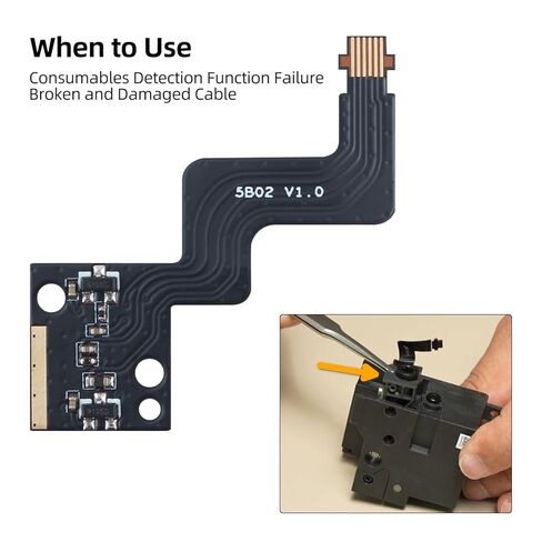 Extruder Filament Sensor Replacement for BambuLab P2S: Hall Switch Board Assembly with FPC Cable for Detecting Presence of Consumables in Hotend Extruder 3D Printer Accessories in Saudi Arabia