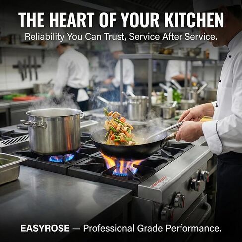 Commercial Gas Hot Plate 24 Inch, 4-Burner Countertop Range 120,000 BTU, Heavy Duty Stainless Steel Stove with Cast Iron Grates, NG/LP Convertible, ETL Listed for Restaurant in Kuwait