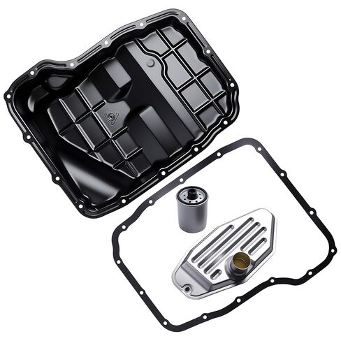 Transmission Oil Pan Kit with Transmission Filter & Gasket, Fit for 42RLE Transmission, Fit for Dodge Dakota Durango Nitro Challenger Charger Magnum, Fit for Jeep Liberty Wrangler, 52852912AC 265-818 in Saudi Arabia