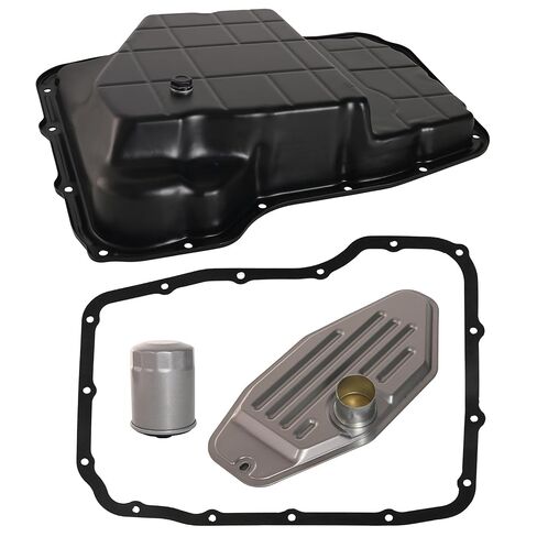 Transmission Oil Pan Kit with Transmission Filter & Gasket, Fit for 42RLE Transmission, Fit for Dodge Dakota Durango Nitro Challenger Charger Magnum, Fit for Jeep Liberty Wrangler, 52852912AC 265-818 in Saudi Arabia