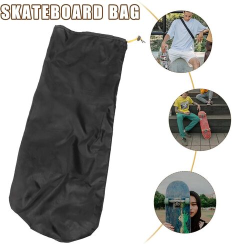 Toyvian 2pcs Skateboard Backpack Sling Bag Drawstring Thin Carry Board Bag Sports Accessory Outdoor Skateboard Shoulder Random Style in Saudi Arabia