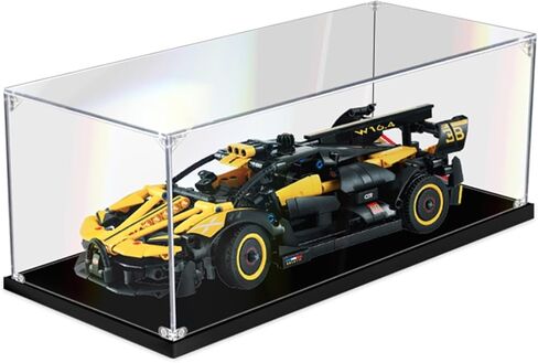 Acrylic Display Case Dustproof Box for Collectibles - 14-28 Inch Perspex Display Boxes for Action Figures, Dolls & Memorabilia - Black Base, Stylish & Protective Storage Solution in Saudi Arabia