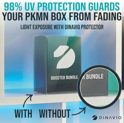 Dinavio Crafthouse 15-Pack PKMN Booster Bundle Protectors PET 0.7mm - مضاد للخدش - حماية من الأشعة فوق البنفسجية - متوافق مع PKMN يحدد ما يصل إلى اللهب الوهمي (لن يناسب الأبطال الصاعدين أو الطلب المثالي) in Kuwait